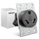 thumbnail image 1 of Toma de corriente para RV Nilight, 30 amperios, 125 V, NEMA TT-30R, con certificación ETL, 1 of 9
