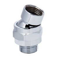 Bothyi - Cabezal De Ducha De Pared Con Junta Giratoria Universal Para Baño, Cocina Y Hogar, Color Plateado