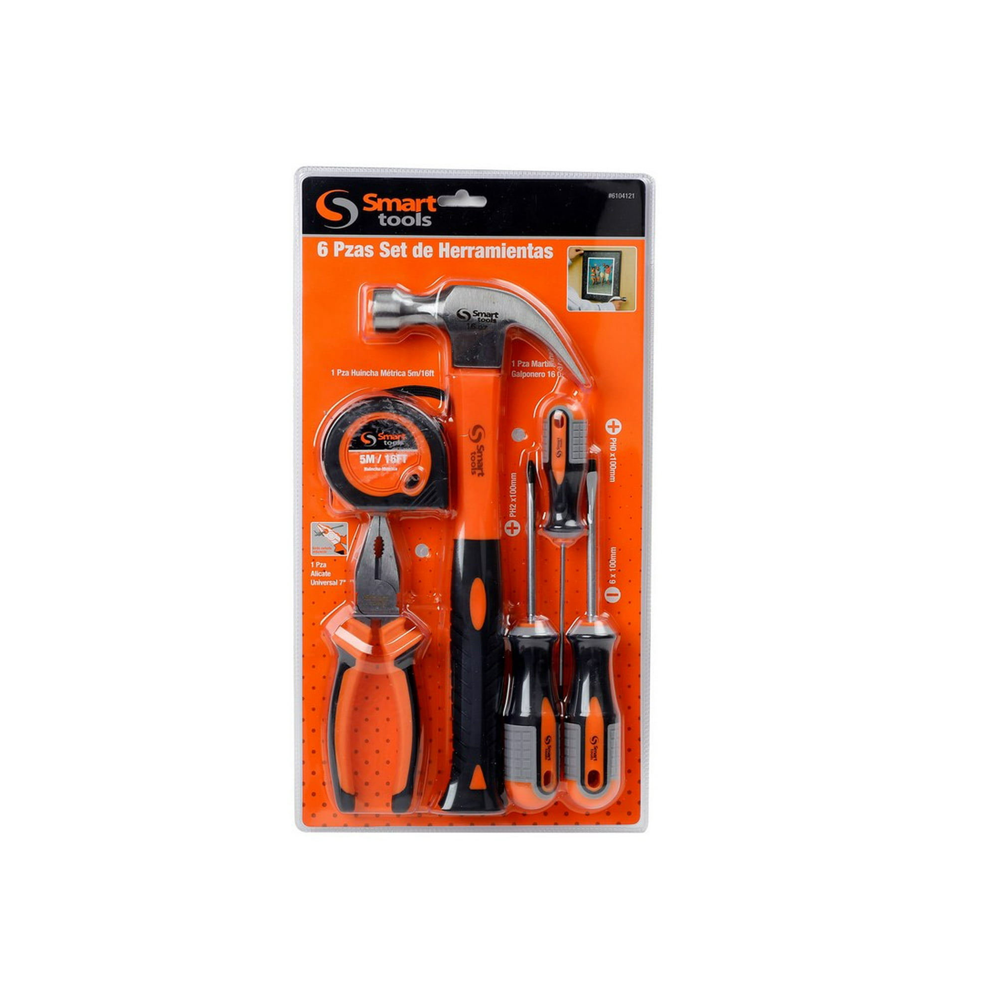 Smart Tools - Juego De Herramientas Manuales Con Huincha De Medir