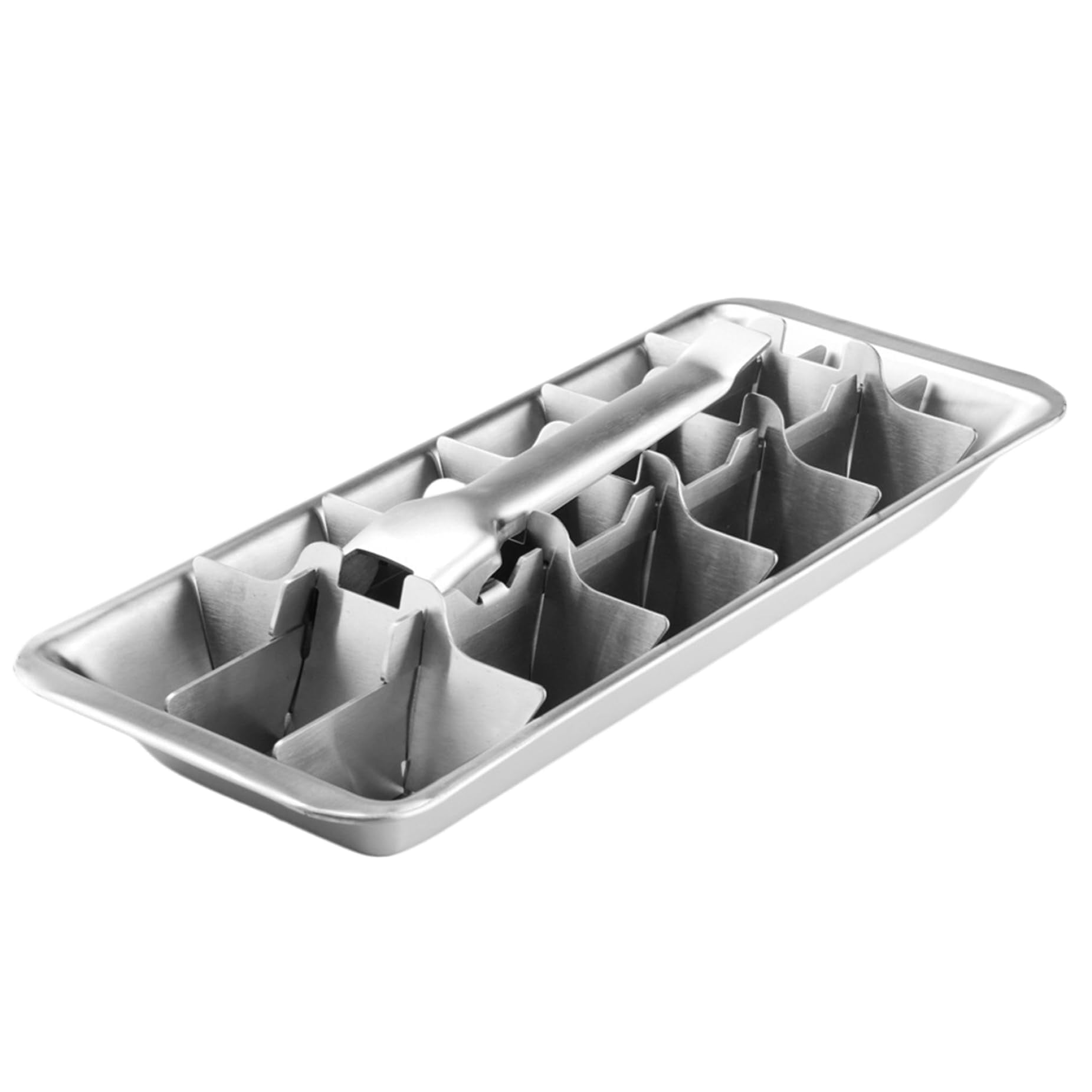 Bandeja Para Cubitos De Hielo Wdcfxy De Acero Inoxidable, 18 Compartimentos, Con Asa