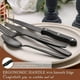 thumbnail image 2 of Juego de cubiertos Hiware negro mate 24 piezas para 4 con Steak K, 2 of 3