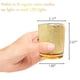 thumbnail image 5 of Portavelas Votive Volens de cristal dorado y mercurio, juego de 12, 5 of 7