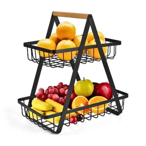 Genérico - Organizador Multifuncional De Frutas Y Verduras 2 Niveles