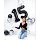 thumbnail image 5 of Globo Número Negro de Papel Aluminio Upgesy 40" para Cumpleaños, 5 of 9