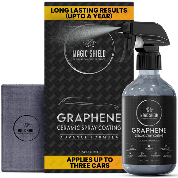 Recubrimiento cerámico en spray con grafeno Magic Shield para autos, 270 ml