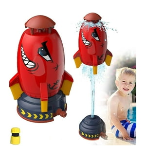 Genérico - Cohete Lanza Agua Para Niños Juego Para Jardín Rojo