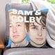 thumbnail image 1 of Sam y Colby Fundas de almohada de terciopelo con tema, regalos de funda de almohada, decoración para el hogar, cojín de lanzar, regalo de cumpleaños para fans y parejas. 45cm x 45cm., 1 of 6