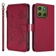 thumbnail image 2 of Funda Cartera Mariposa para [Motorola Edge 70 5G] con Soporte y Cremallera Rojo, 2 of 6