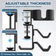 thumbnail image 5 of 4 en 1 organizador de escritorio para juegos con soporte para tazas, colgador para auriculares y soporte para mandos abrazadera ajustable y giratoria para tazas de café-Negro, 5 of 7