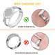 thumbnail image 5 of Ajustador de Anillos Feramox 48 uds Tono Plateado 3-8 mm, 5 of 7