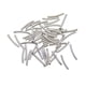 thumbnail image 3 of 50 unids 2.7 mm tubo liso curvado cuentas de fideos joyería diy hacer blanco dorar, 3 of 5