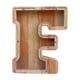 thumbnail image 3 of Hucha Con Letras, Caja De Dinero Con Letras De Madera Para El Día De Acción De Gracias, Niños, Letra F, 3 of 3