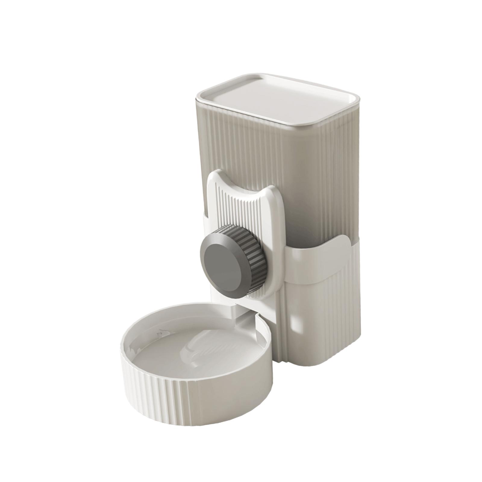 Magideal - Dispensador De Agua Automático Colgante, Bebedero Para Mascotas Con Relleno Automático, Dispensador De Agua Potable Para Perros A Prueba De Fugas, Bot Gris