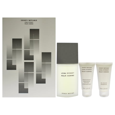 Issey Miyake - Leau Dissey Pour Hoe De Para S - Set De Regalo Edt Spray, Gel De Ducha, Después Del Afeitado