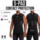 thumbnail image 2 of Camiseta de compresión Under Armour para fútbol con 5 almohadillas, 2 of 7