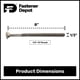 thumbnail image 3 of Kit de pernos de carruaje Fastener Depot 1/2" x 20 cm (25 uds), 3 of 6