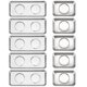 thumbnail image 1 of Set de Bandejas Magnéticas SINJEUN Acero Inoxidable 9x6 cm y 15x6 cm, 1 of 5