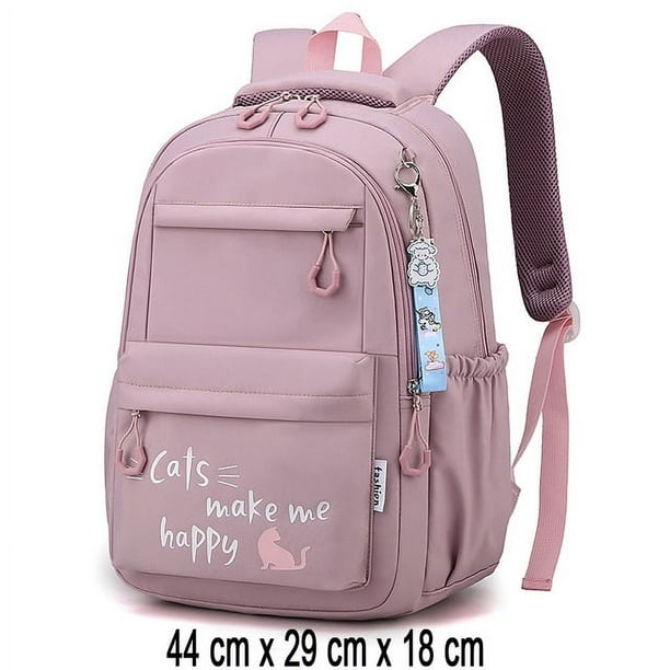 Girl School Bag Backpack Back Pack For Teenager Women Children Female Pink Schoolbag Primary High Bagpack Class Teens Child Kids