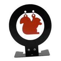 Ioensy - Objetivo De Entrenamiento Decorativo Portátil Y Resistente Con Solapa Metálica Para Ardillas.
