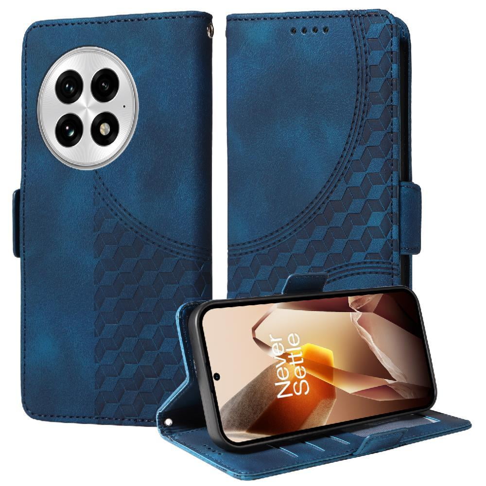 Carcasa Foxdock Oneplus 13 De Cuero Pu, Diseño Acolchado Clásico, Protección Contra Caídas Y Rayones