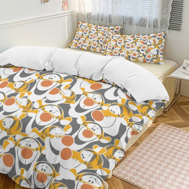 Tiger Winnie The Pooh Comforter Set Soft 3 Pcs Twin Bedding Sets Thicken for All Season