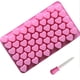 thumbnail image 1 of Moldes de silicona para gomitas con forma de corazón, para chocolate, para repostería, 55 cavidades, para hielo y 1 gotero de regalo, color rosa, 1 of 8