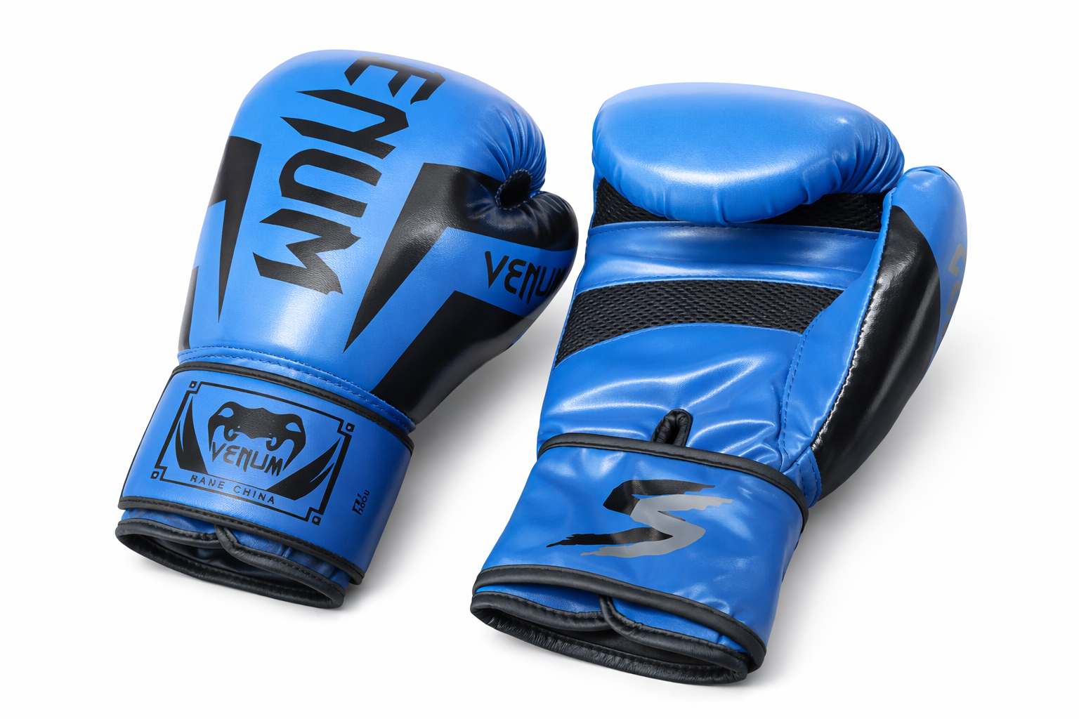 Guantes De Box De 12 Onzas Sacrifice Sports Azul Y Negro