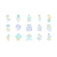 thumbnail image 1 of 45pcs Holographic Stickers - Vintage Butterflies, Magic Transparent Designs for Scrapbooking, Bullet Journals, Planners, Phone Cases & More!, 1 of 5