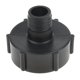 thumbnail image 2 of Adaptador de tanque de agua ibc conector de tanque de agua de rosca gruesa montaje negro 25mm, 2 of 5