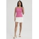 thumbnail image 4 of Polera Mujer Rib Lisa Fucsia, 4 of 4