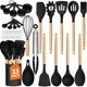 thumbnail image 1 of Set de Utensilios de Cocina WISELIFE 33 Piezas Silicona 446 °F Mango de Madera, 1 of 3