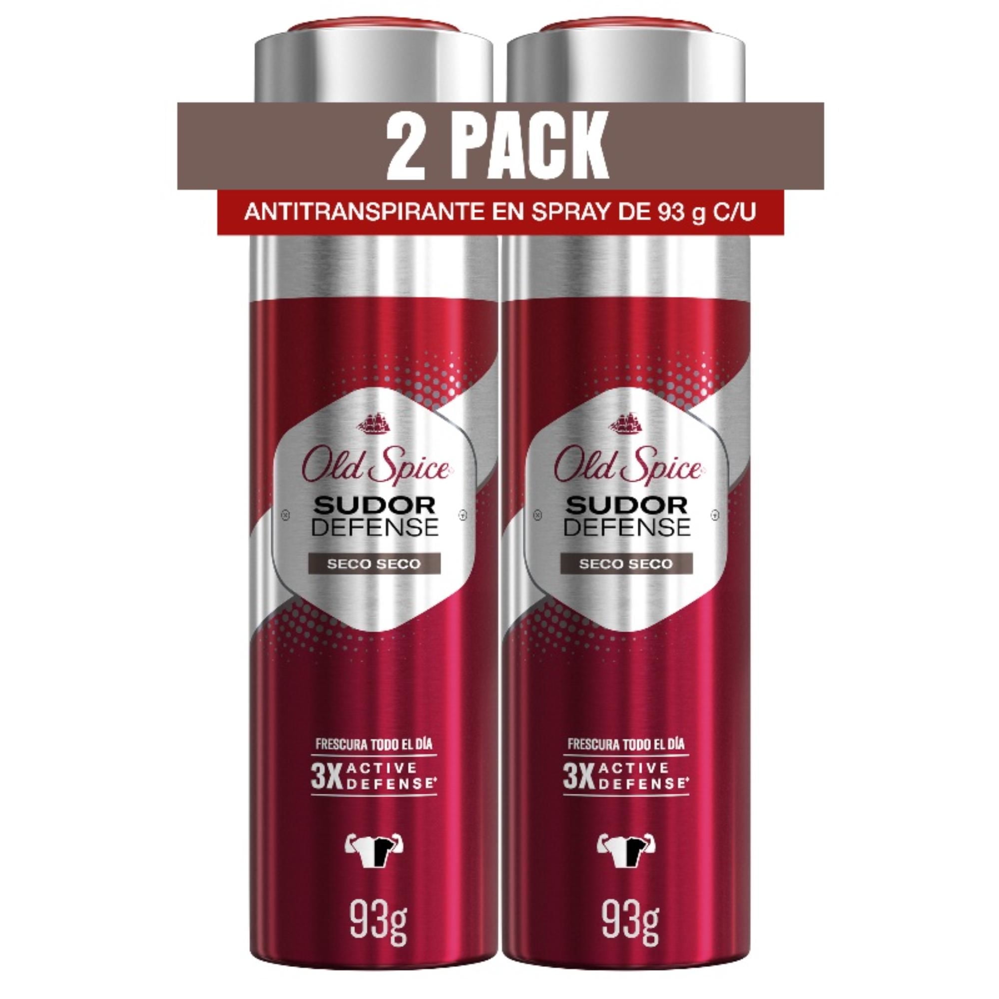Pack 2 Antitranspirante Spray Sudor Defence 1 Un Old Spice