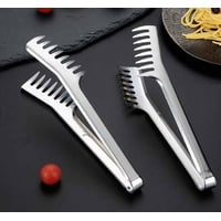 Genérico - Pinza Tenaza Para Pan Spaghetti Buffet Cocina Comedor Acero