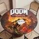 thumbnail image 5 of Doom Eternal-theme Fitted Round Tablecloths Elastic Edged Table Covers Waterproof Table Cloth for Kitchen Holiday Party Tables Decor 120cm, 5 of 6