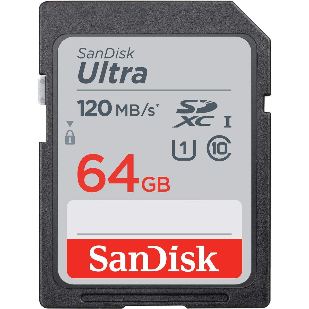 Tarjeta De Memoria Sandisk Ultra Sdxc 64gb Uhs-i 120mb/s - C10 U1
