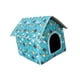 thumbnail image 1 of Refugio Para Gatos Callejeros Al Aire Libre, Resistente Al Viento, Portátil, Plegable, Resistente A La Intemperie, Casa Para Mascotas Azul, 1 of 5