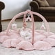 thumbnail image 1 of Baby Play Gym Mallify 5 en 1, grueso y de felpa con 6 juguetes, color rosa, 1 of 6