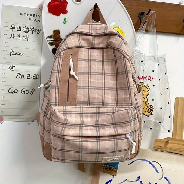 Unleash Your Style with Our Korean Version High School Student Backpack - Simple, Casual, and Fashionable for Both Genders!