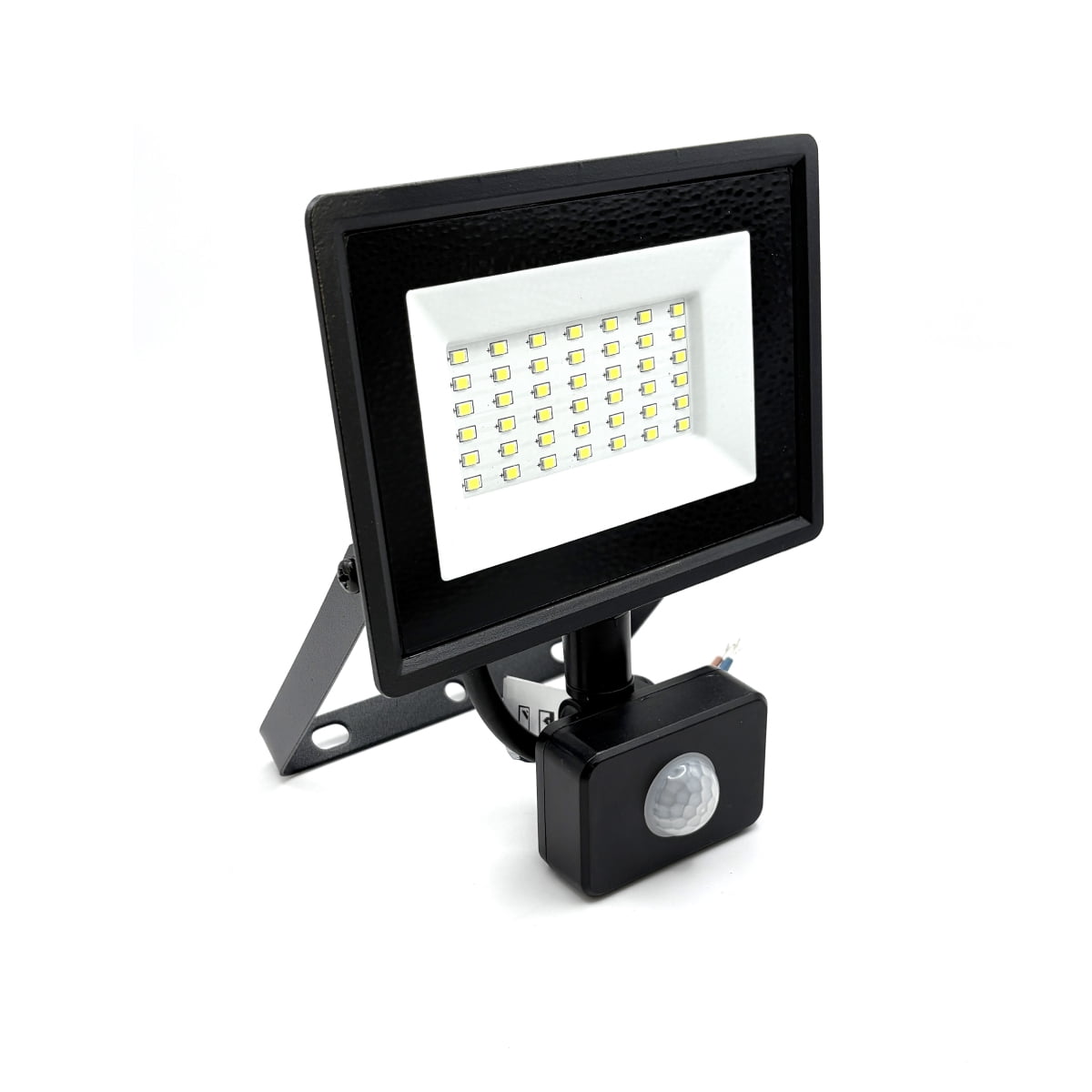Teimporta - Foco Proyector Led Reflector Con Sensor 30w Ip65 Luz Fría - Negro - Blanco Frío