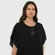 thumbnail image 3 of Blusa Mujer Capas con Joya Print Negro Corona, 3 of 5