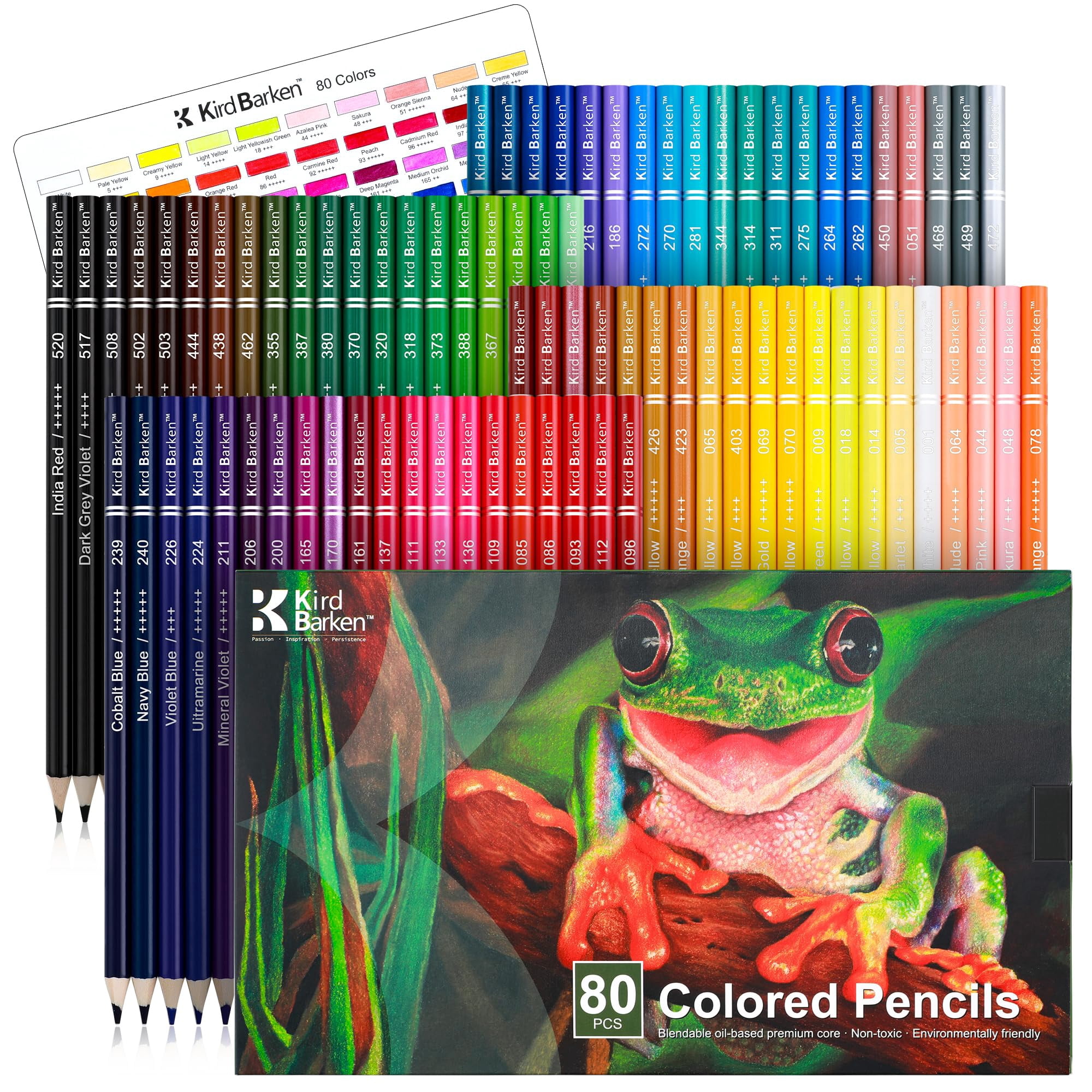 Lápices De Colores Kird Barken 80 Soft Core Professional