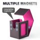 thumbnail image 4 of Caja de cubierta MTG HSMH para Commander con ventana de visualización, color negro y morado, 4 of 7