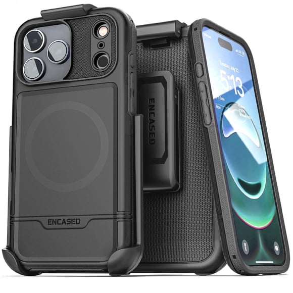 Funda ENCASED iPhone 17 Pro Max Rebel Armor Negra