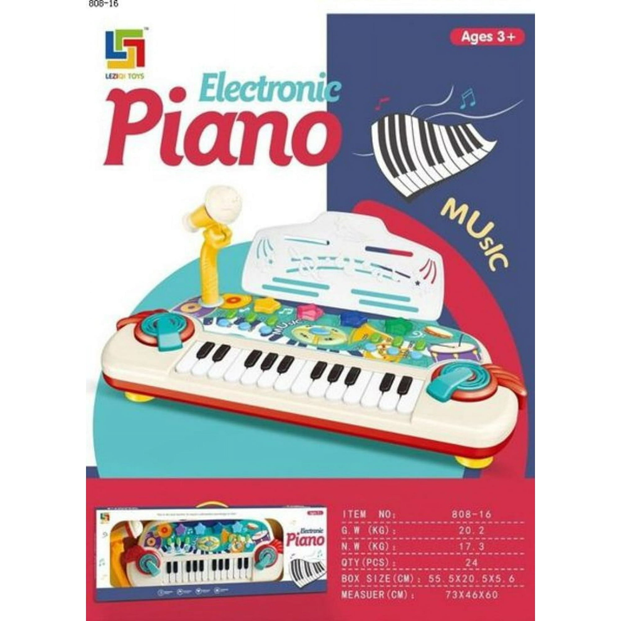 Genérico - Mini Piano Musical Juguete Con Microfono