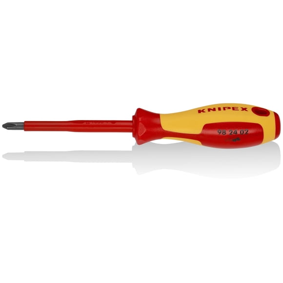 Destornillador KNIPEX Tools 98 24 02 P2 con aislamiento de 10 cm