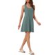 thumbnail image 4 of INSPIRE CHIC Camisón de Tirantes para Mujer con Cuello Cuadrado y Espalda de Nadador, Camiseta de Dormir Suave sin Mangas para Verano, Descanso y Uso en Casa M Gris Verde, 4 of 6