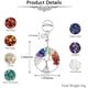 thumbnail image 5 of Llavero con 7 chakras, árbol de la vida de cristal curativo, llavero con piedras preciosas para mujer, 5 of 6