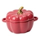 thumbnail image 2 of Taza Kawaii Taza De Calabaza Juego De Cuencos De Cereales Con Tapa Para Ensalada De Yogurt Y Pasta Rojo, 2 of 5