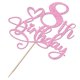thumbnail image 3 of Adorno para Pastel Naicaek 8.º Cumpleaños Rosa con Brillantina, 3 of 6