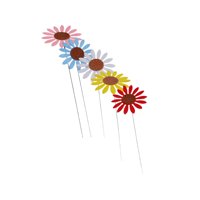 Magideal - 5X Estaca De Girasol Para Jardín, Para Primavera Y Otoño, Para Decoración De Exteriores, Maceta, Planta, Estaca De Flores Para Patio, Césped Interior